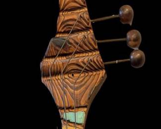Witco Guitar MCM Wall Carving - 48" Tall