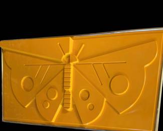 "Harry Wysocki — Signed & Numbered Limited Edition — Molded Plastic — c. 1970s - Butterfly - 42/200 4' wide x 24.5"" tall"