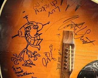 Hummingbird Gibson Acoustic Guitar - Played and Signed by Matthew Sweet and Others
