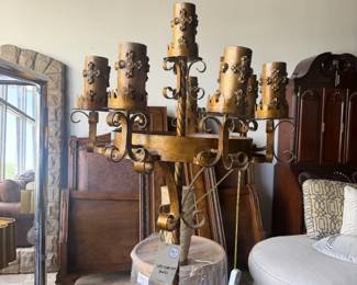 Iron floor lamp