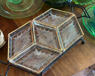(my favorite!) Mcm starburst atomic relish/snack serving tray 