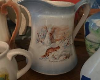 "A Critical Moment" milk pitcher 