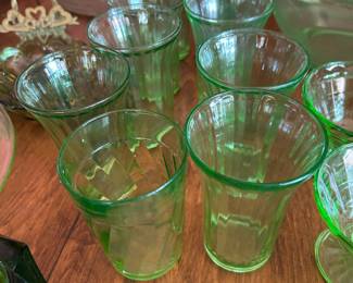 Vintage hazel Atlasuranium glass