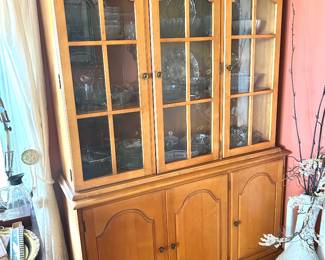 Lovely cherry china cabinet 