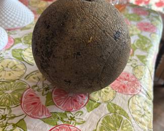 I'm not sure what this- it weighs close to 20lbs, not a cannon ball, possibly used for grinding 