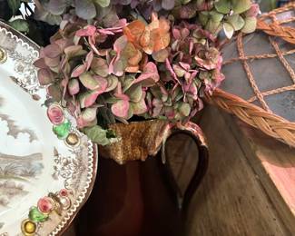 Brown drip ware pitcher 