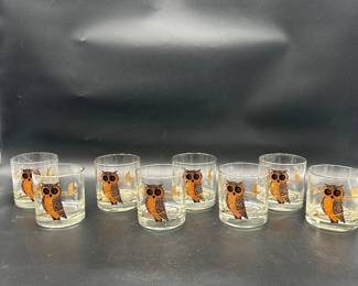 Couroc gold low ball glasses
