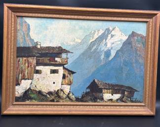 Landscape oil painting