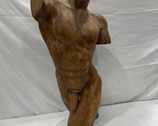 Wooden man torso