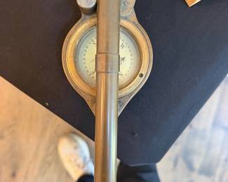 Vintage Gordon I. Roberts Compascope brass navigation compass with sighting telescope