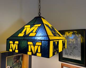 Michigan stained glass light
