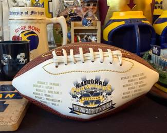     Michigan Wolverines commemorative national championship football 