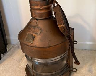     Copper Meteorite masthead nautical lantern