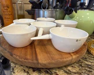 Vintage Coors USA white porcelain laboratory measuring cups
