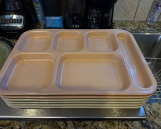 Dallas Ware P-71 divided cafeteria trays