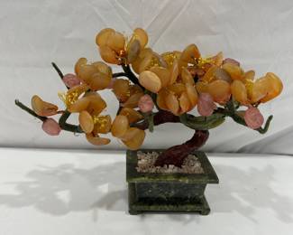Bonsai jade tree sculpture 