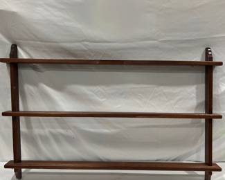 Wooden wall shelf