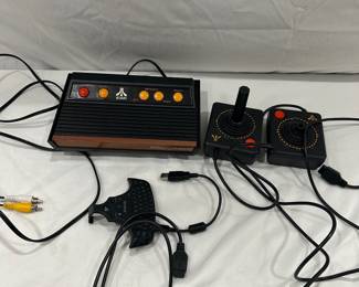 Atari console and controllers 