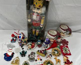 Christmas nutcrackers and ornaments