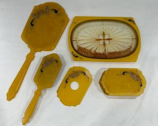 Bakelite vanity set