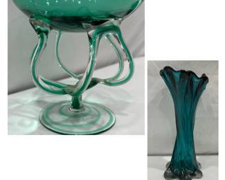 Blown glass sculptures 