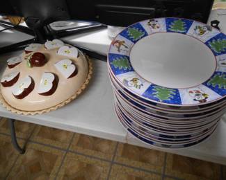 Dishes & Apple Pie Plate