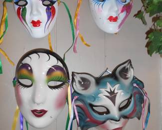 Mardi Gras Porcelain Mask