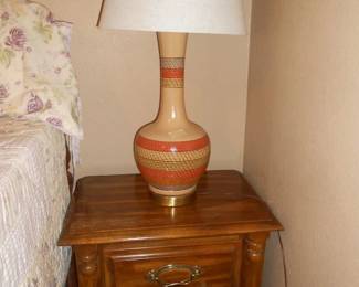 Nightstand & Lamp