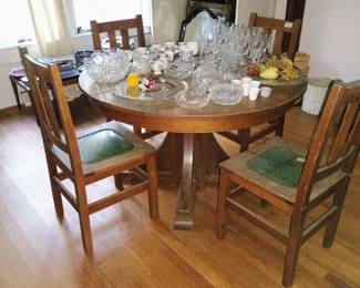 Stickley table and chairs