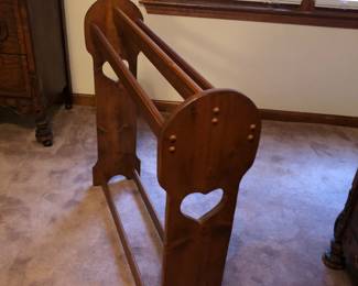 Vintage quilt rack