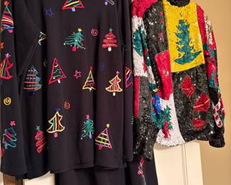 Fabulous Christmas Outfits, right one is Sequined