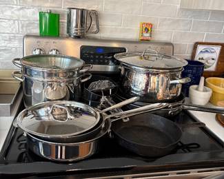 All Clad and Cast Iron