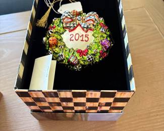 MacKenzie Childs wreath ornament
