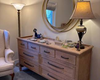 Pottery Barn Designed by Michael Graves has grip bar on top of dresser
