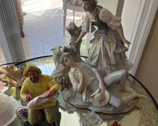 Lladro and Royal Doulton figurines, 