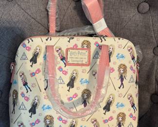 #157 - $48 -Harry Potter Loungefly Luna lovegood all over priny crossbody