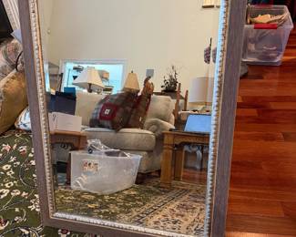 #30 - $50 - Wood brown and gold mirror 29wx42t