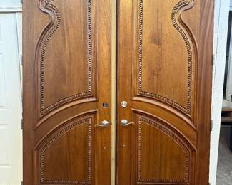 $1950- 8’ Brazilian mahogany doors 