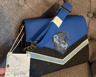 #152 - $48 -Harry Potter Loungefly Ravenclaw varsity chain strape purse