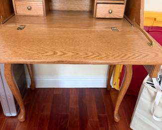 #73 - $ - Secretary desk made of pine 32wx17dx42t