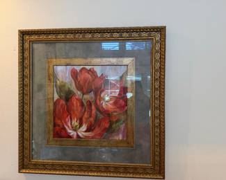 #14 - $56 - Red tulip picture 38wx38t