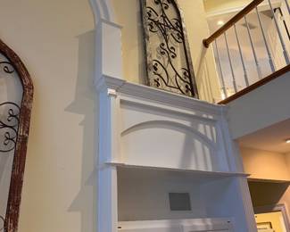#19C- $160 - Church wood and metal window 25wx66t