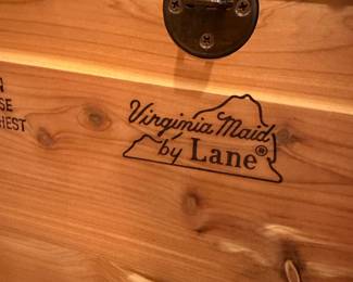 #41 - $110 - Virginia made by Lane chest with cushion top 44wx15dx15t