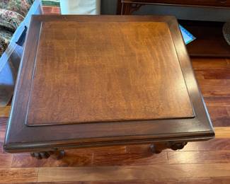 #33 - $200 - Pair of end tables Hechoean ashley co . Recn cherry 24wx28x23t
