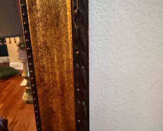#11 - $50 - Gold and black framed mirror 26.5wx31t