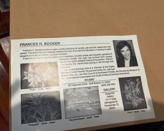 #66 - $48 - Frances H. Booker from Pensacola flowers hanging 23wx19t