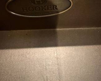 #72B - $ - Hooker brown desk 4 drawers