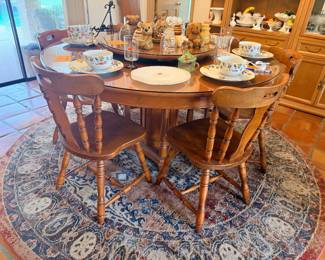 This table is huge as is and it has a leaf extension available