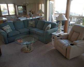 Cozy couch; comfortable recliner