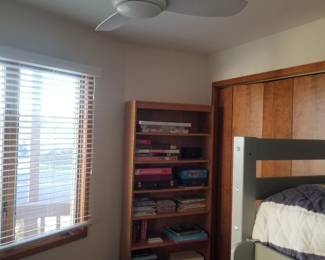 Bookcase; books & games